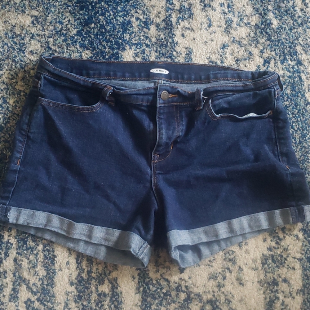 Dark wash Jean shorts